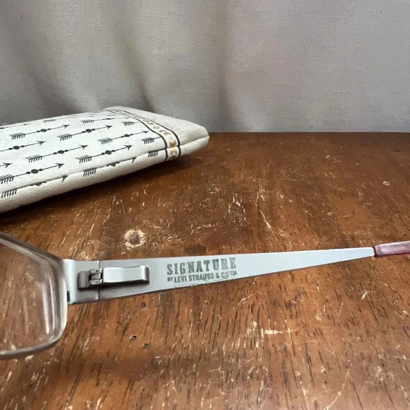 Levi Strauss Eyeglasses Frames LS4003 Red Red‎ Rectangular Full Rim 50-15-135 - Picture 5 of 8